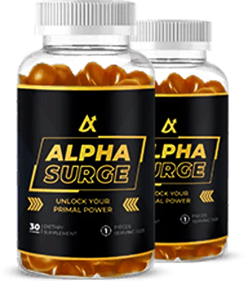 Zwei Dosen Alpha Surge mit je 30 Gummies